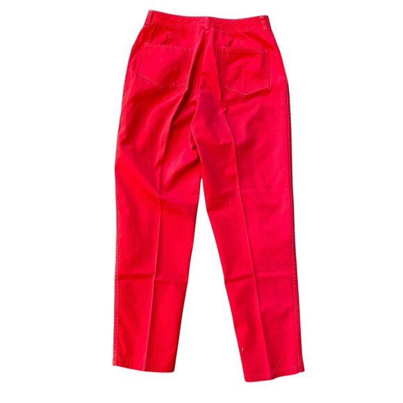 Ruff Hewn Denim Jeans NWOT Womens 29x28 TOMATO RED Cotton High Rise 13" Vtg USA - Picture 2 of 11